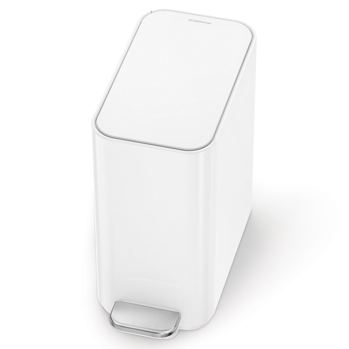 Simplehuman 5 Liter / 1.3 Gallon Slim Steel Step Trash Can